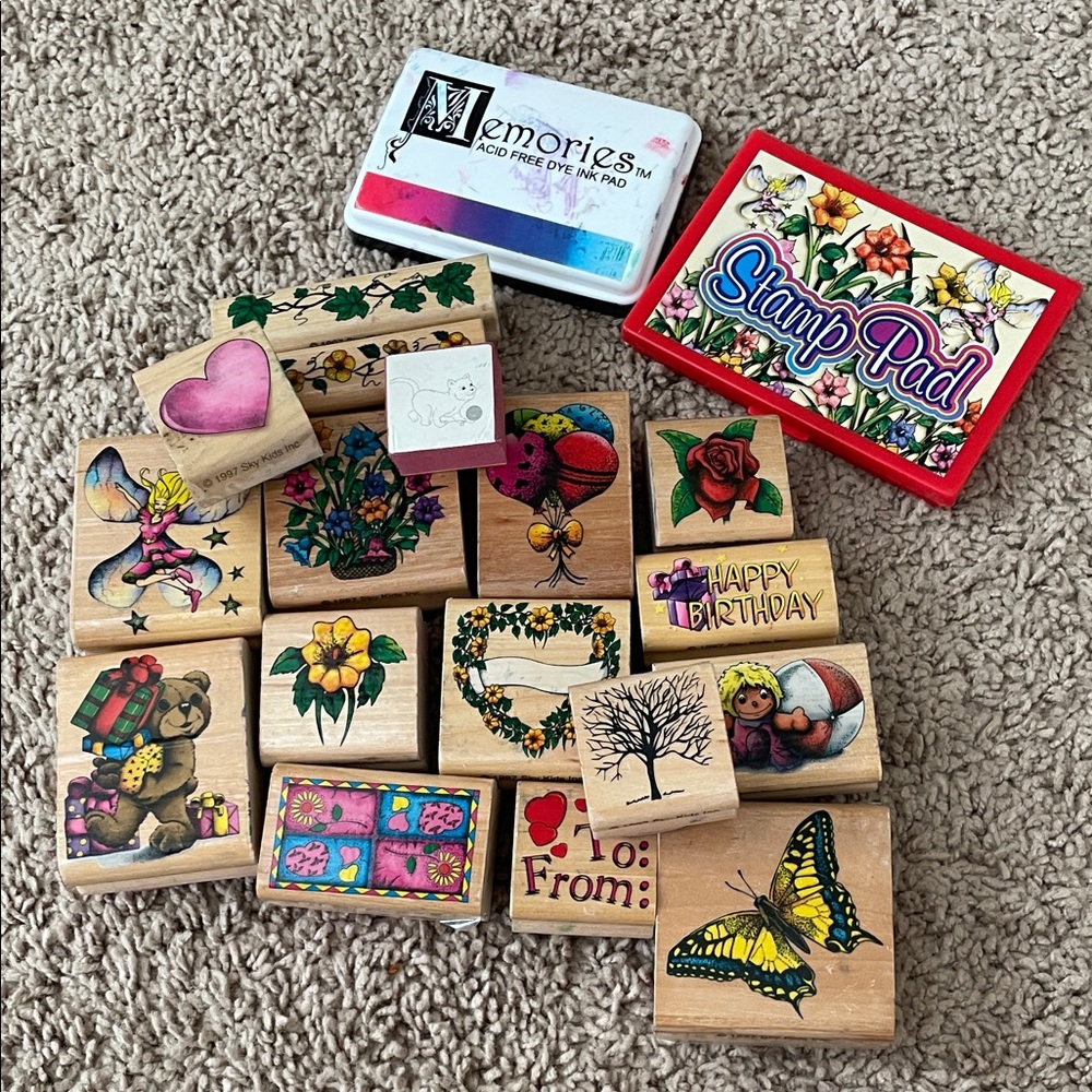 Sky‎ Kids 1997 Rubber Stamp Bundle